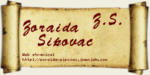 Zoraida Šipovac vizit kartica